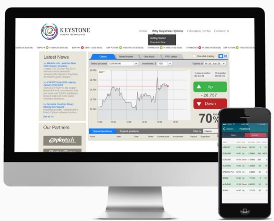 Keystone - новая революционная платформа бинарных опционов