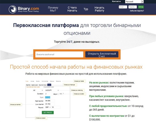 Бинари - сегодня один из лидеров сегмента бинарных опционов