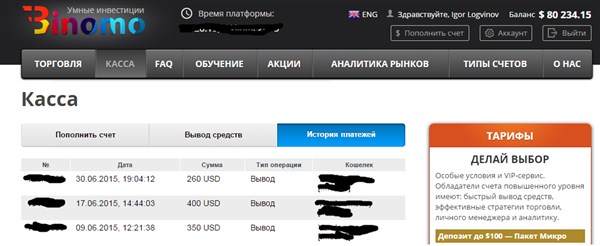 Студент рассказывает о своих успехах на бинарных опционах