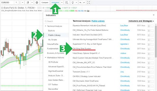 В предложенном выпадающем списке необходимо найти и выбрать торговую стратегию CM_SlingShotSystem